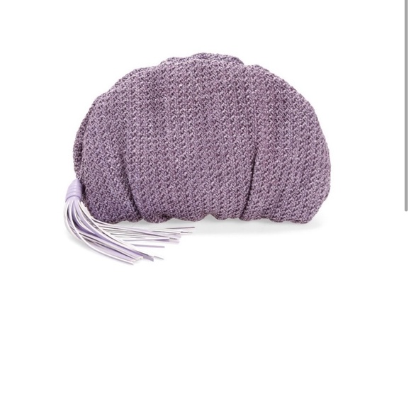 Rebecca minkoff clutch ruched faux leather clutch in light wisteria - Picture 5 of 7